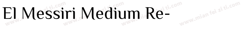 El Messiri Medium Re字体转换